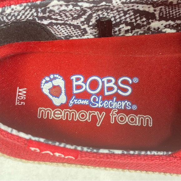 Skecher Women's BOBS Flexpadrille 3.0-Dark Horse Flats Shoe 113091; RED Size 6.5 - Picture 13 of 16